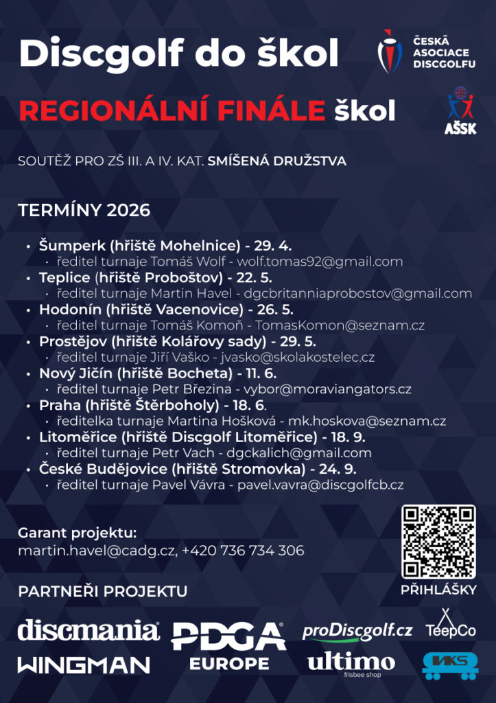 Leták — Regionální finále škol